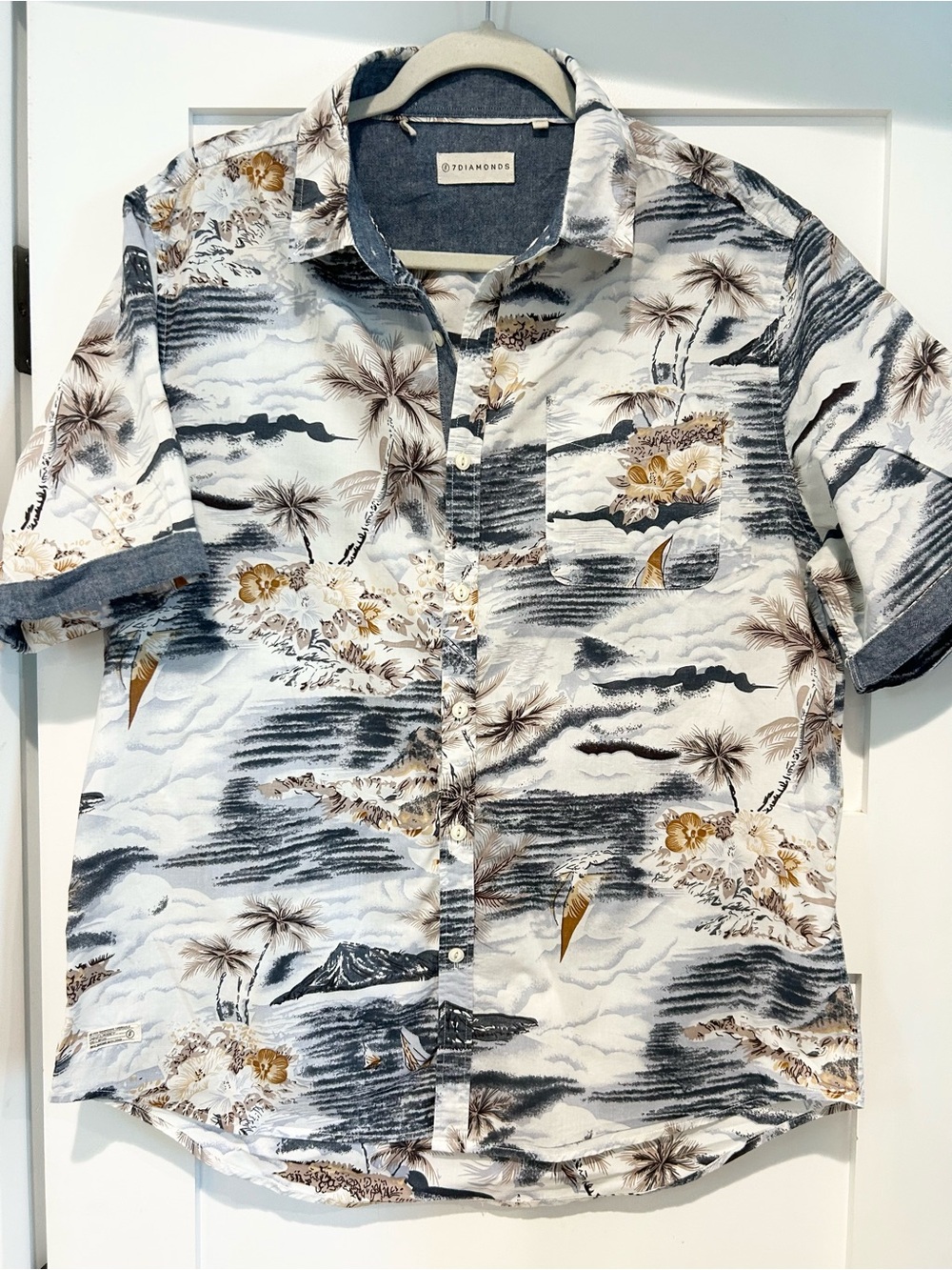 7 Diamonds Men's Button-Down Shirt